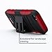 i-Blason Apple iPhone 5C Prime Series Dual Layer Holster Case with Kick Stand and Locking Belt Swivel Clip (Red)