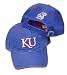 Kansas Jayhawks Blue Adult OSFA Adidas Slouch Cap / Hat