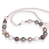 Long Strand Shell Pearl Necklace(Necklace length: approx. 30 inches) [Jewelry] ~ Leelo Jewelries