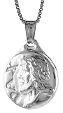 Sterling Silver Hollow Jesus Medal