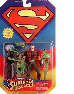  SUPERMAN " LEX LUTHOR " w/ SQUIRTING HORNET ATTACK JETPACK MOC