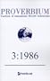 Proverbium: Yearbook of International Proverb Scholarship (No. 3, 1986)
