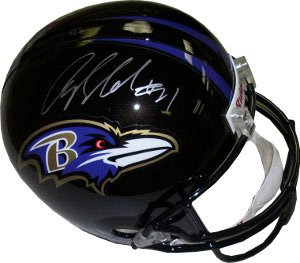 Aquan Boldin Signed Ravens Full Size Replica Helmet