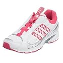 adidas Big Kids' Snare Alternate Closure Running Shoe,White/Bloom,5 M US Big Kid