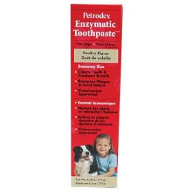 Petrodex 51106 Enzymatic Toothpaste for Dogs - Poultry Flavor, Economy Size