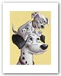 Pongo and Pup: Imagine a Family by Walt Disney 10.5"x8" Art Print Poster Disney