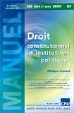 Droit constitutionnel et institutions politiques