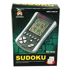 Genius Sudoku Electronic Handheld LCD Display Puzzle Game w/ 100,000+ Puzzles & Gift Box