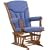Dutailier Ultramotion Sleigh Glider - Light Blue Denim