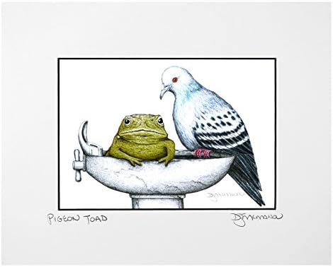 Don McMahon Pigeon Toad Matted Print, 8x10 Unframed