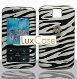 Black and White Zebra Animal Skin Design Snap-On Cover Hard Case Cell Phone Protector for LG Venus VX8800 VX-8800