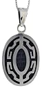 Sterling Silver Greek Key Pendant