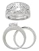 Jewelry : Filligree CZ Wedding Set With 8mm CZ