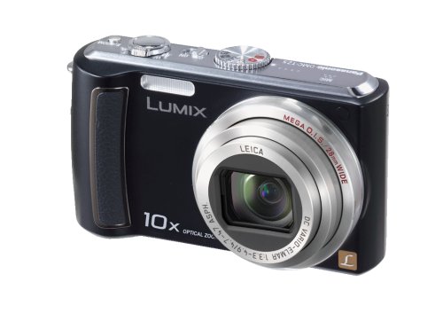 Panasonic Lumix DMC-TZ5K 9MP Digital Camera with 10x Wide Angle MEGA Optical Image Stabilized Zoom (Black)