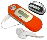 256MB T-Classic MP3 Player & In Car FM Transmitter - Orange Blaze