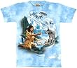 The Mountain Dreams of the Wolf Spirit Native American Adult Tee T-shirt