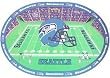 Seattle Seahawks Set of 4 Placemats - Football Sports Merchandise