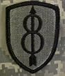 8th Infantry Division ACU Patch Foliage Green