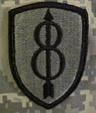 8th Infantry Division ACU Patch Foliage Green