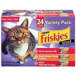 #1 Friskies Buffet Sliced Variety Pack Canned Cat Food (24/5.5-oz cans)