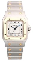 Cartier Tank Watch  - Cartier Men's Santos Galbee Stainless Steel and 18K Gold Watch #W20011C4 :  cartier watch cartier santos watch cartier santos watch women cartier watch gold