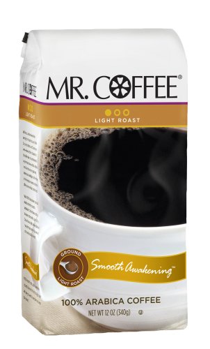 Mr. Coffee Smooth Awakening, Ground Coffee, 12-Ounce Bags (Pack of 6)
