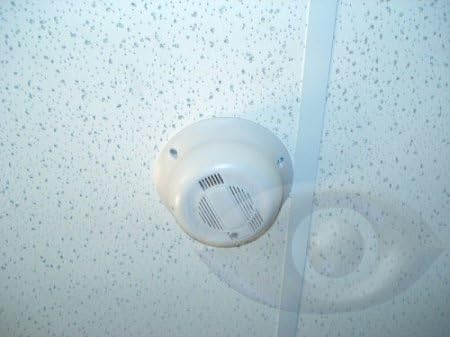 Hi-Res Covert Smoke Detector Wide-Angle Color Hidden Security Camera with Audio