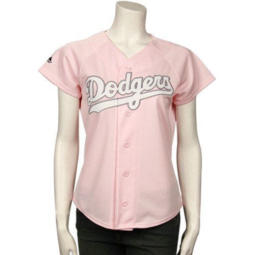 Russell Martin Los Angeles Dodgers Womens Pink Jersey