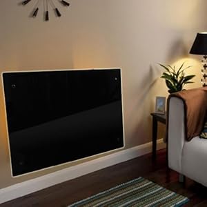 Where to shop 1000w GLOWMASTER BLACK GLASS FREE STANDING WALL MOUNTED PORTABLE ELECTRIC PANEL HEATER