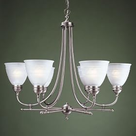 00782 - Aged Pewter Chandelier