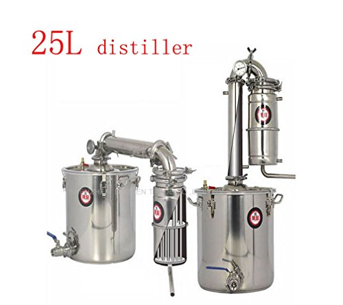 Canty Wang 25L Distiller Bar Household facilities wine limbeck distilled water liquor large capacity vodka maker brew alcohol whisky 110V/220V