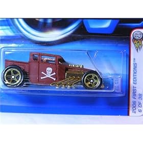 Mattel Hot Wheels 2006 1:64 Scale Brown Bone Shaker 6/38 Die Cast Car #006 41HBRDSRYAL. SL500 AA280 Mattel Hot Wheels 2006 1:64 Scale Brown Bone Shaker 6/38 Die Cast Car #006