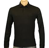 IMAGE OF Polo Ralph Lauren Black Label LS Polo Shirt-Black Size XL