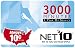NET10 Refill Card - 3,000 Minute Airtime Card / 365 Days Access