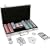 CQ Poker Set 300 Chips 2x Card Decks, Dice, Dealer Button inc. Aluminium Carry Case