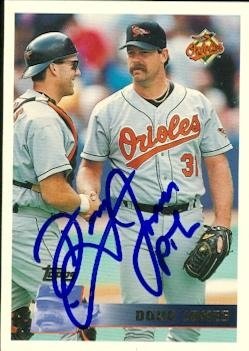 Doug Jones Autographed/Hand Signed Baseball Card (Baltimore Orioles) 1996 Topps #183