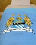 Manchester City FC fleece throw blanket