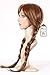 Anogol Free Hair Cap +Movie Cosplay Wig Party Wigs Brown Braid Wig Halloween Wig