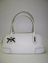 Gucci 161720 Cream Leather Boston Handbags