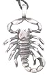 Detailed Scorpion Pewter Pendant Necklace