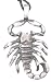 Detailed Scorpion Pewter Pendant Necklace