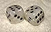 Pearl Marbled Dice Pair