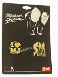 Michael Jackson Dancing Trio Pin and 1 heart MJ Pin