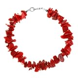 Handmade Red Coral & Silver Bracelet