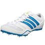 adidas Women's Spider Running Shoe,White/Core Teal/Acid Buzz,11 M