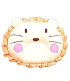 新生児の少年少女のアンチロールピロー防止フラットヘッドピローイエローライオン