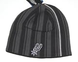 San Antonio Spurs NBA Adidas Reversible Stripe Knit Beanie Hat