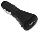KMS DIRECT Black USB 1000MA Car Charger