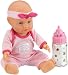Simba 105031770 - New Born Baby, Funktions-Puppe, Baby mit Flasche, 30 cm