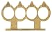 Jay Antiques Carbon-Steel Knuckle Punch, 10 cm x 7 cm x 1 cm (Golden) RS.299.00